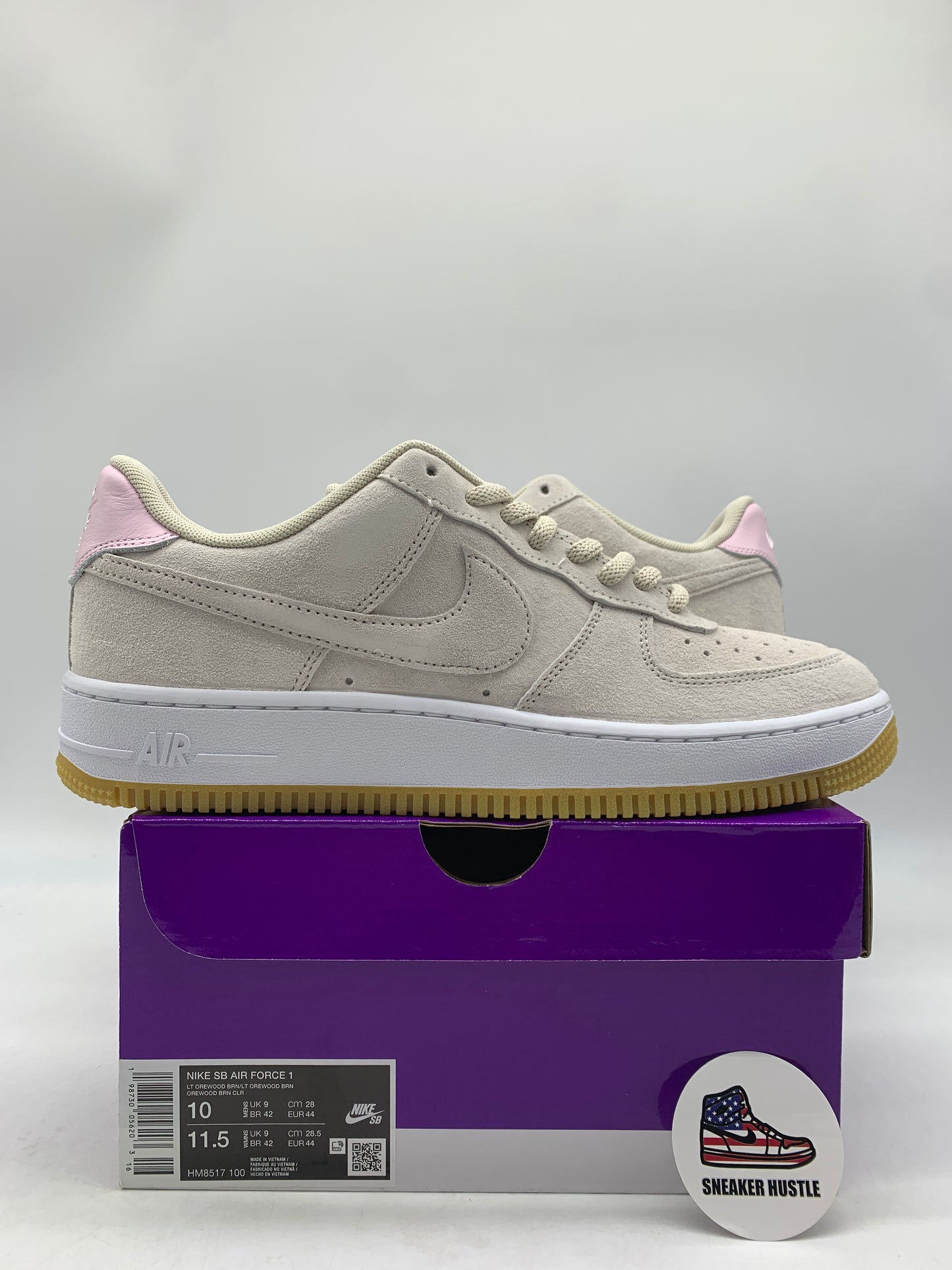 Nike Air Force 1 Low SB Light Orewood Brown Pink