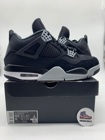 Jordan 4 Retro SE Black Canvas