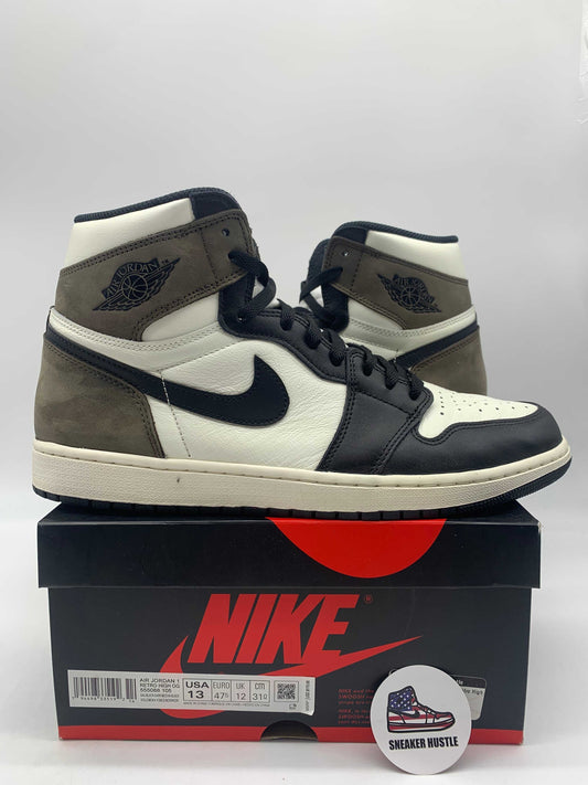 Jordan 1 Retro High Dark Mocha preowned size 13 sneakers on Nike box