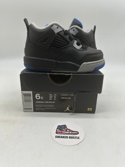 Jordan 4 Retro Black Soar Matte Silver White (TD) 6C