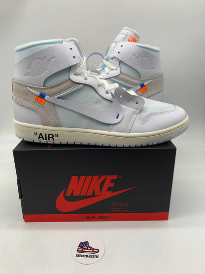 Jordan 1 Retro High Virgil Abloh Archive Alaska sneaker side view new release