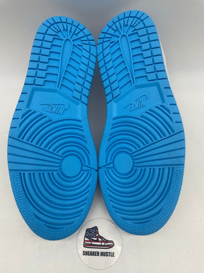 Jordan 1 Low Black Dark Powder Blue (W)