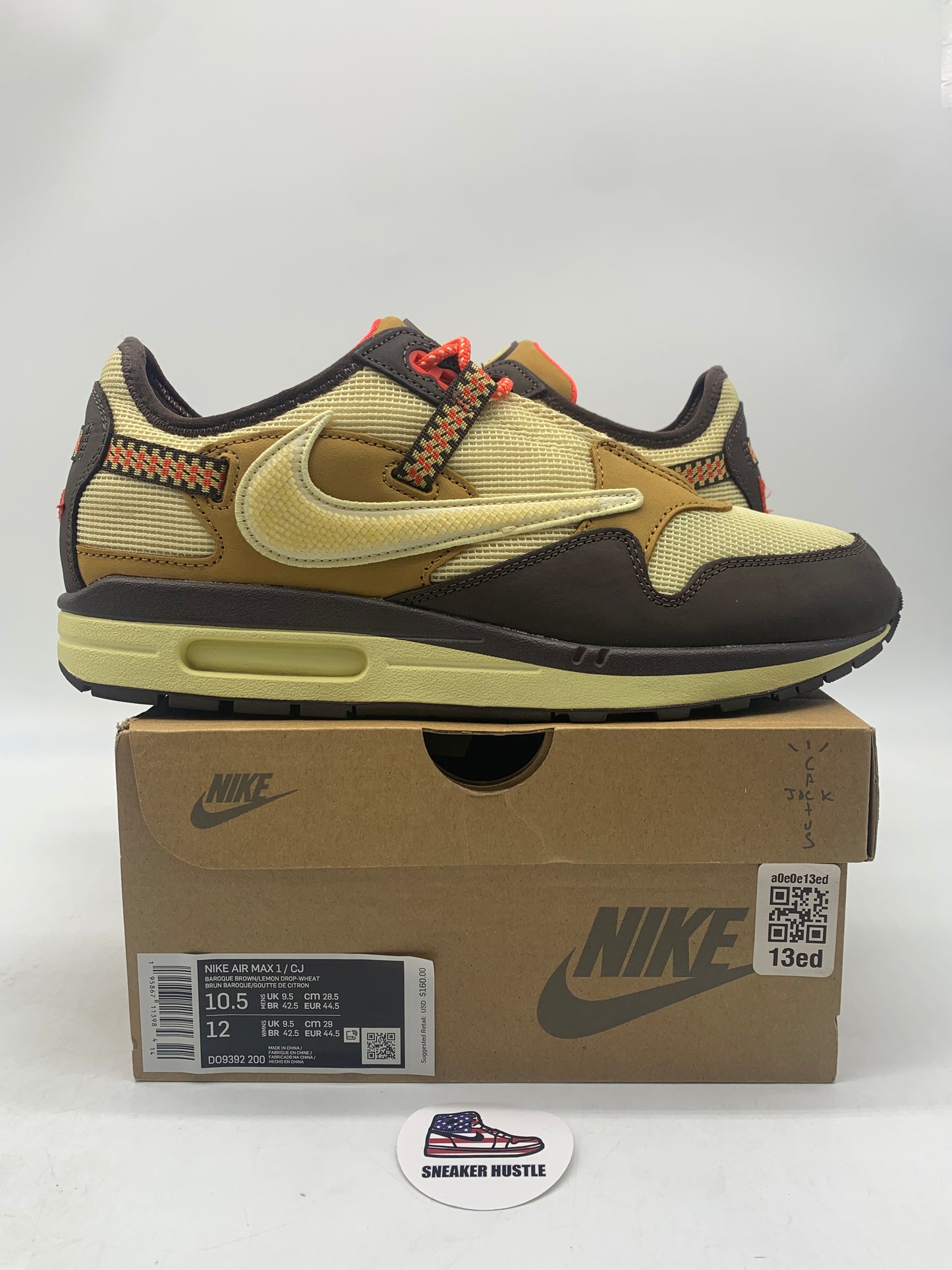 Nike Air Max 1 Travis Scott Cactus Jack Baroque Brown