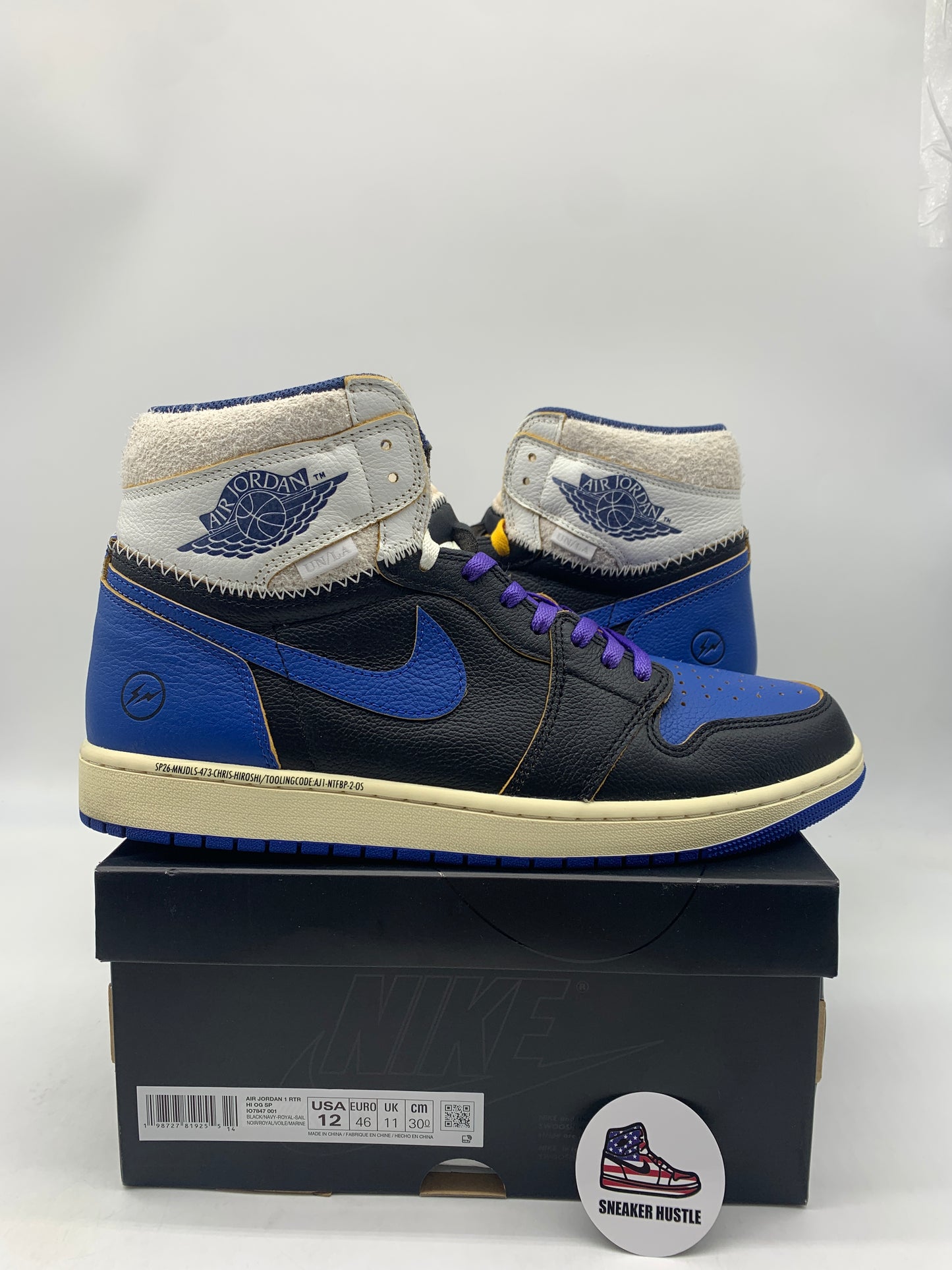 Jordan 1 Retro High OG SP Fragment x Union LA Sport Royal