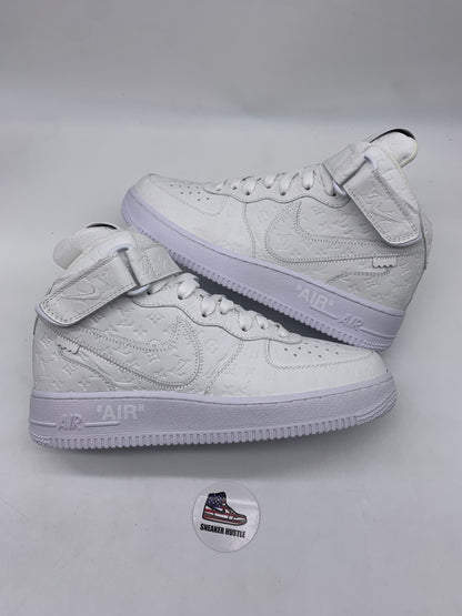 Louis Vuitton Nike Air Force 1 Mid By Virgil Abloh White