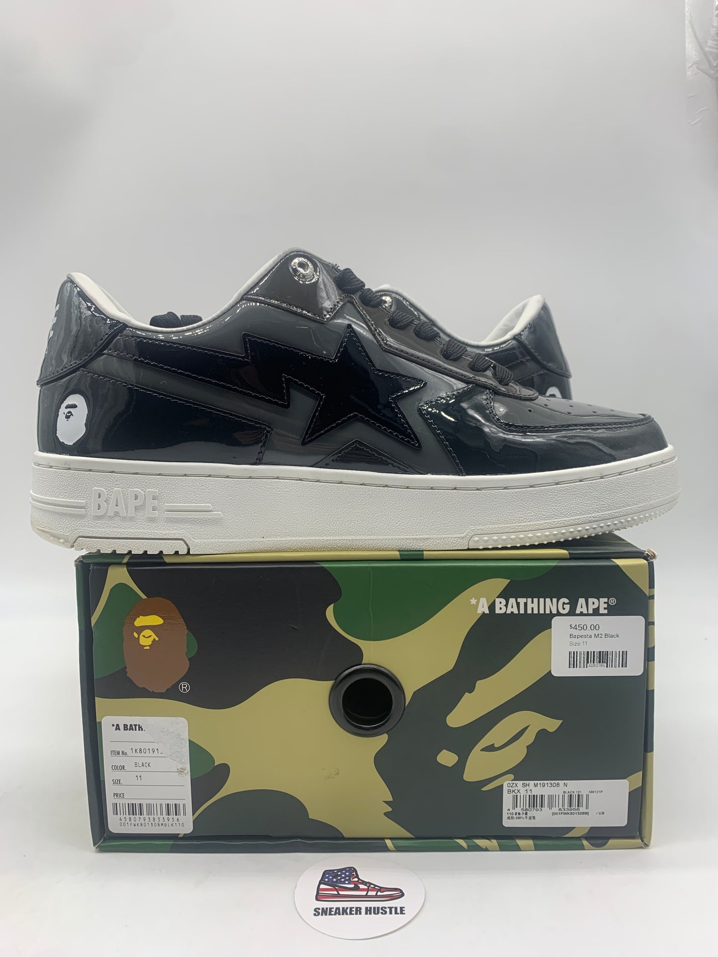A Bathing Ape Bape Sta Icon M2 Black