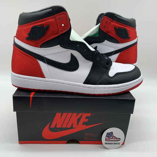 Jordan 1 Retro High Satin Black Toe (Women's)