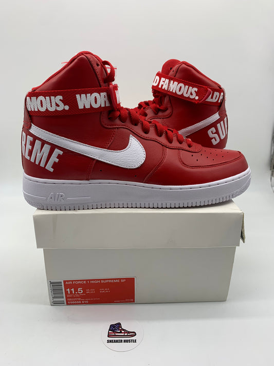 Nike Air Force 1 High Supreme World Famous Red