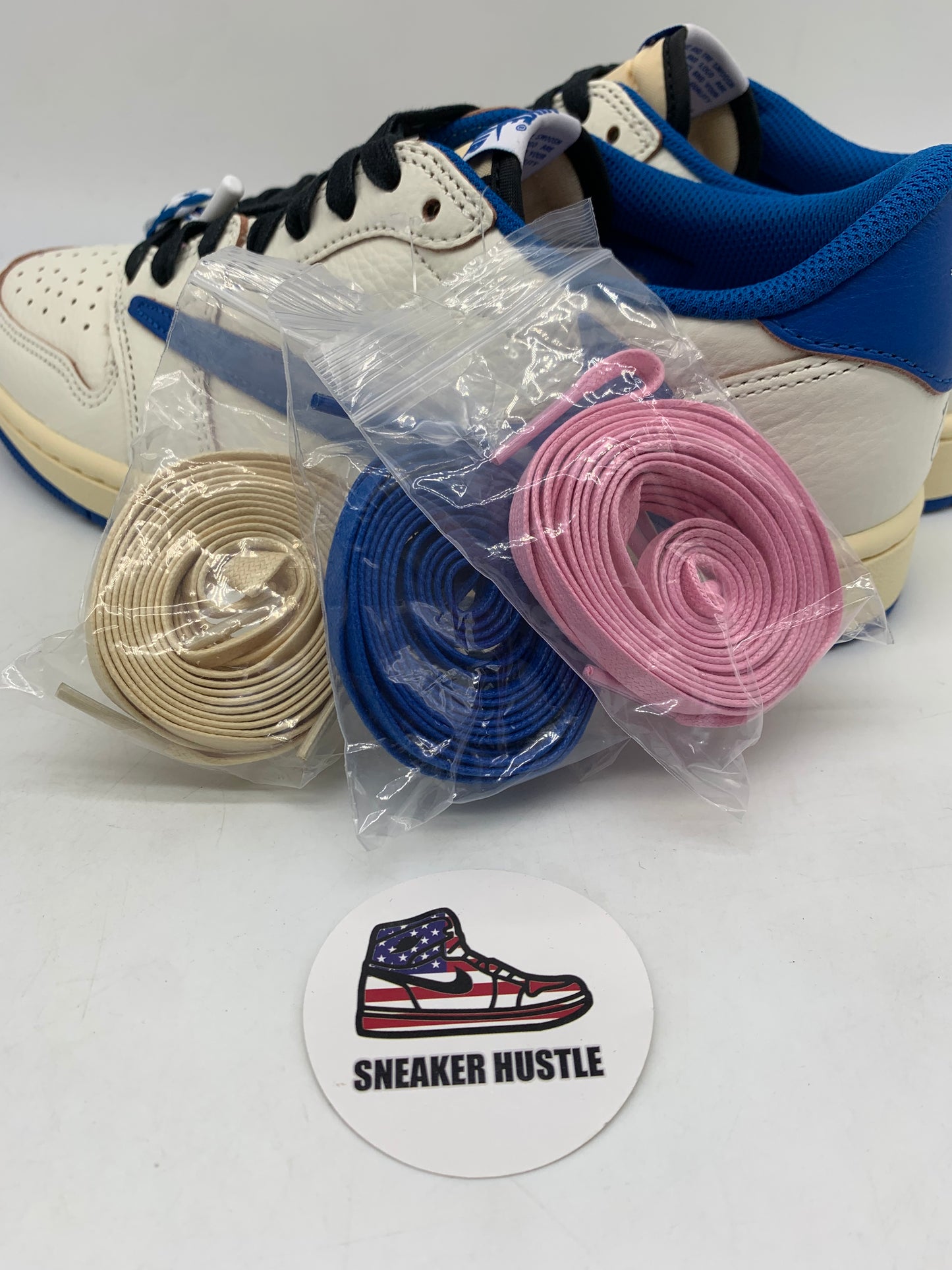 Jordan 1 Retro Low OG SP Fragment x Travis Scott Sail Military Blue